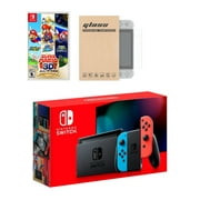 Nintendo Switch Neon Red Blue Joy-Con Console Super Mario 3D All-Stars with Mytrix Tempered Glass S Nintendo HADSKABAA