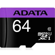 Memoria Micro SD 64GB ADATA Clase 10 Video Full HD AUSDX64GUICL10-RA1 ADATA AUSDX64GUICL10-RA1