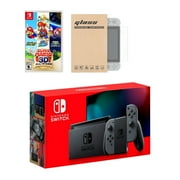 Nintendo Switch Gray Joy-Con Console Super Mario 3D All-Stars Bundle with Mytrix Tempered Glass Scr Nintendo HADSKAAAA