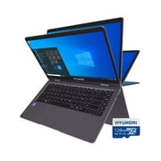 Laptop Hyundai HyFlip 14” Intel Celeron 4GB RAM 64GB Windows 10 Home Space Grey de Regalo Micr HYUNDAI Laptop 2 en 1 HyFlip