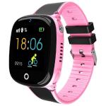 Smartwatch Gadgets fun GPS para niños contra agua color rosa con negro